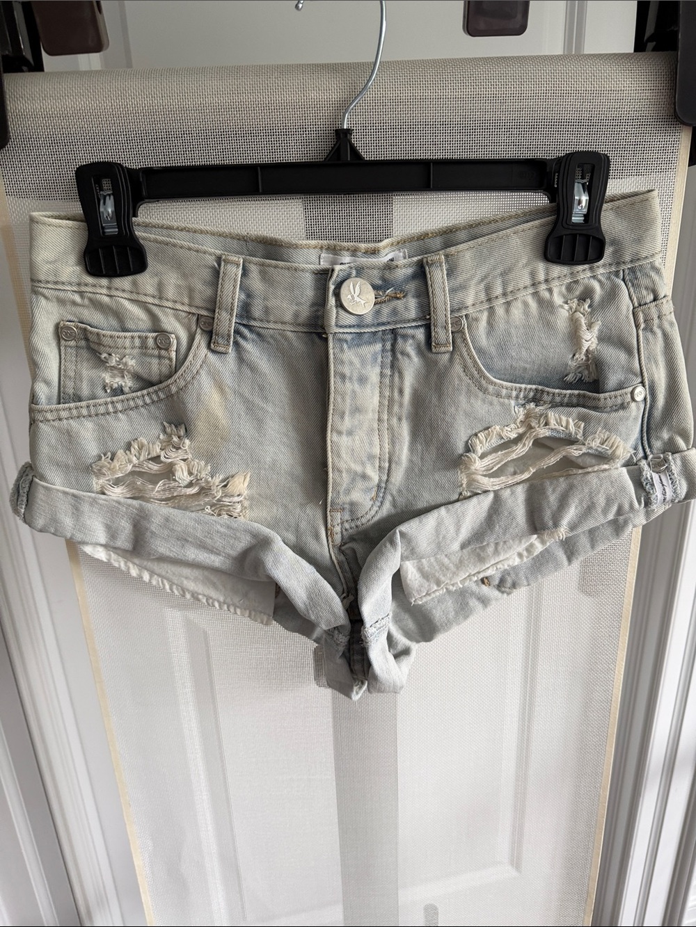 ONE X ONE TEASPOON Bandit Distressed Shorts